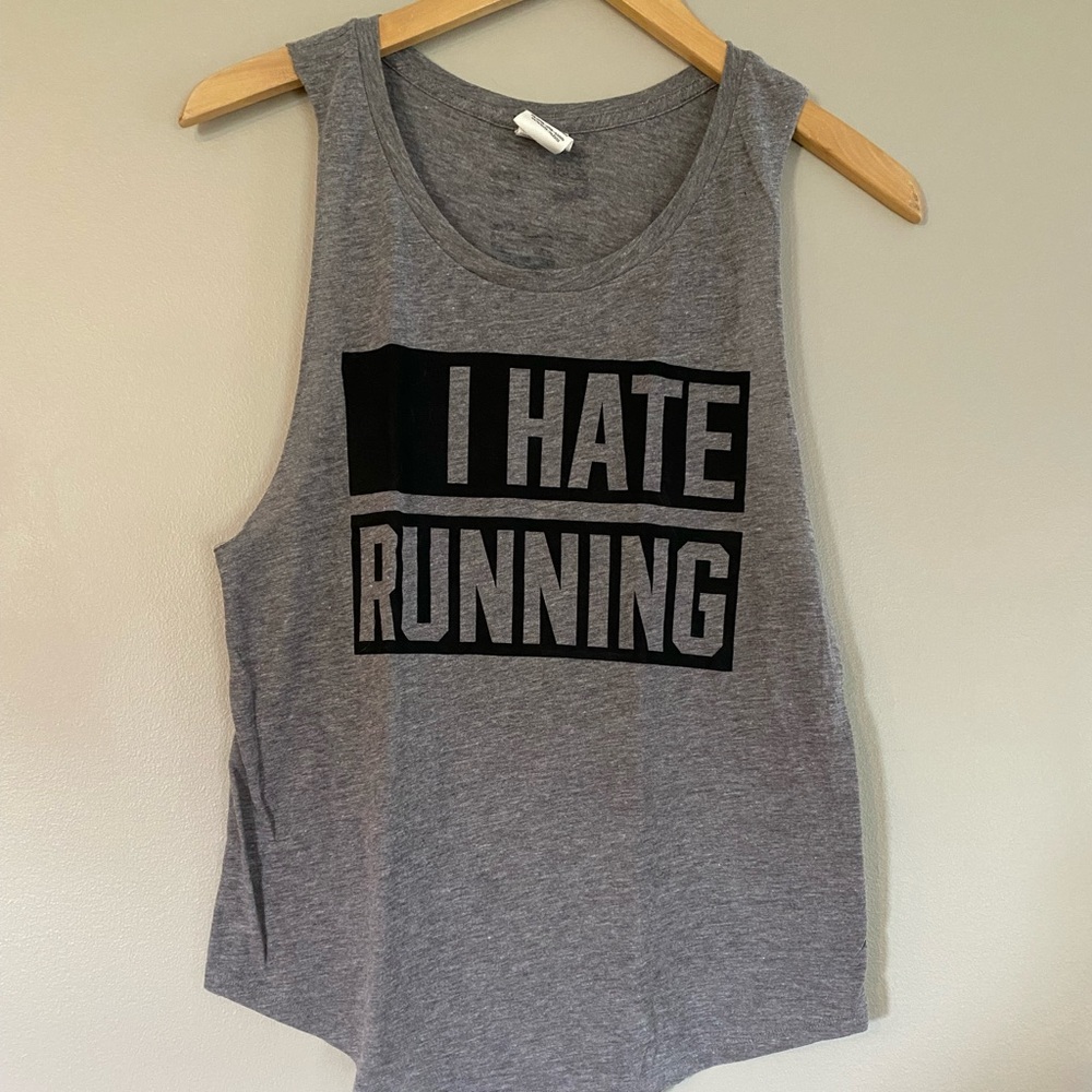 Victoria’s Secret Pink “I Hate Running” Tank Size XS